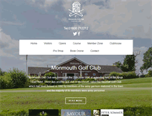 Tablet Screenshot of monmouthgolfclub.co.uk